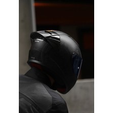 Rapıd 2 Race Takaroa Mat Siyah Kask + Spoiler