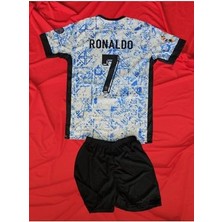 Ronaldo Forma Seti - Ronaldo Çocuk Alt Üst Şort Tişört Forma Takım