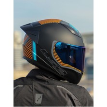 Rapıd 2 Race Extra Mat Gri-Neon Turuncu Kask