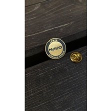 Kişiye Özel Yüksek Kalite Gümüş Rozet Broş