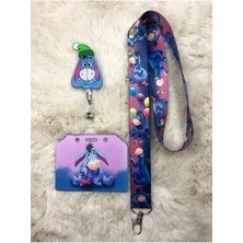 Winnie Pooh Boyun Askısı Yoyo ve Yan Kartlık Set