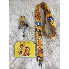 Garfield Boyun Askısı Yoyo ve Yan Kartlık Set