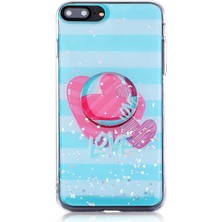 Musal iPhone 7 Plus/8 Plus Kılıf Pop Soket Renkli Vale Silikon