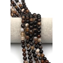 Alibaba Doğaltaş Madagaskar Akik Doğaltaş Dizi 8 mm Küre Kesim