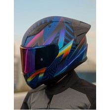 Rapıd 2 Race Optık Mat Mavi-Mor Kask