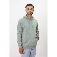 Eskitme Desenli Unisex Hoodie Sweatshirt