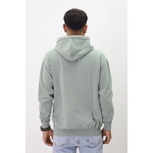 Eskitme Desenli Unisex Hoodie Sweatshirt