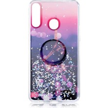 Musal Galaxy A20S Kılıf Pop Soket Renkli Vale Silikon