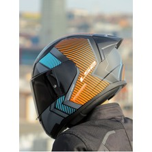 Rapıd 2 Race Extra Mat Gri-Neon Turuncu Kask