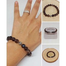 Yaşam Tohumu Sirius Serisi Dumanlı Kuvars Taşı 10MM  Bileklik (52934)