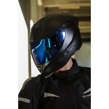 SX.100R Fullblack Mat Siyah Kask