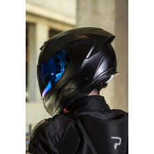 SX.100R Fullblack Mat Siyah Kask