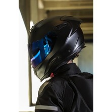 SX.100R Fullblack Mat Siyah Kask