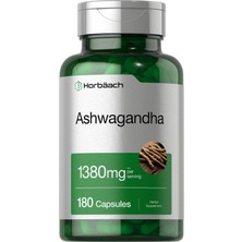 Horbaach Ashwagandha Root Extract Supplement 1380 mg 180 Capsules