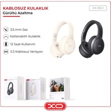 Xo BE41 Gürültü Engelleme Hafıza Kartı 3.5 mm Aux Bluetooth Wireless Kablosuz Mikrofonlu Kulaklık