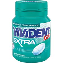 Vivident Extra Mentol-Nane Aromalı Şekersiz-Tatlandırıcılı Draje Sakız Kutu 66G