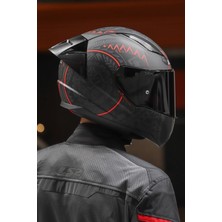 Rapıd Race Takaroa Mat Siyah-Kırmızı Kask