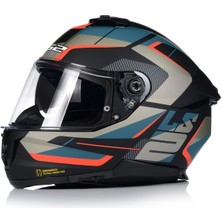 Stream 2 Road Kapalı Motosiklet Kaskı Mat Siyah-Gri