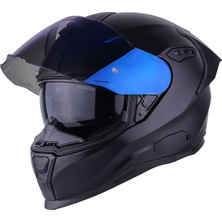 SX.100R Fullblack Mat Siyah Kask