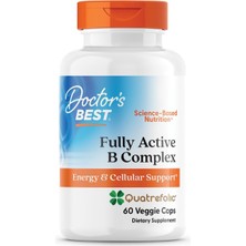 Doctor's Best Fully Active B Complex Energy Cellular Support Quatrefolic 60 Kapsul