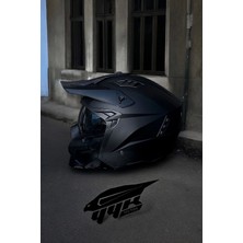 Sway X1-X Seul Mat Siyah Motosiklet & Scooter Moduler Kask