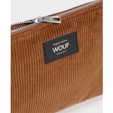 Wouf Clutch, El Çantası Pouch Corduroy Caramel