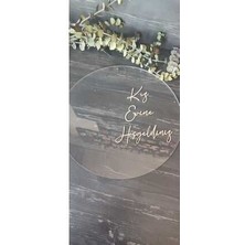 Hoby Shop Kız Evine Hoşgeldiniz Kapı Süsü 28*28 cm