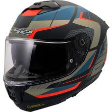 Stream 2 Road Mat Siyah-Gri-Mavi-Kırmızı Kask