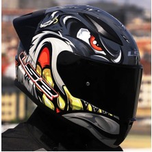 Rapıd 2 Race Spox Gri-Kırmızı Kapalı Motosiklet Kaskı Siyah Camlı