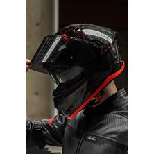 Givi 50.9 Enıgma Siyah-Tıtanıum-Kırmızı Kask