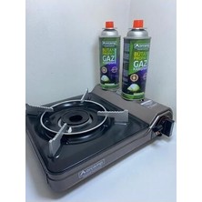 Portatif Kamp Ocağı 227 Gram Yedek (2 Adet ) Kartuş ile Birlikte