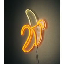 Disa Neon LED Duvar Dekoratif Aydınlatma -Muz, 22X16CM-