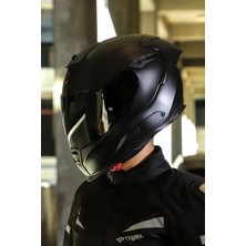 SX.100R Fullblack Mat Siyah Kask