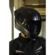 SX.100R Fullblack Mat Siyah Kask