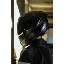 SX.100R Fullblack Mat Siyah Kask