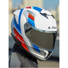 Stream 2 Vıntage Beyaz-Mavi-Kırmızı Kask