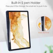 Fogy Samsung Galaxy Tab S10+/S9 Plus/s9 Fe Plus 12.4 Uyumlu Kılıf Üçgen Pen Charge Kalem Bölmeli Kapak