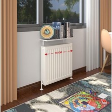 Kenzlife petek üstü raf dresuar golden boy gri 070*24 tekli kitaplık duvar rafı 070 cm uzunluk