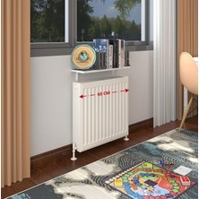 Kenzlife petek üstü raf dresuar golden boy gri 060*24 tekli kitaplık duvar rafı 060 cm uzunluk