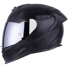 SX.100R Fullblack Mat Siyah Kask