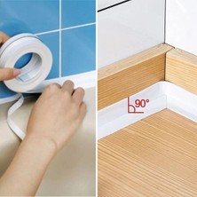 Buffer®  Su Sızdırmaz Banyo Mutfak Lavabo Küvet Izolasyon Şerit Bant,lavabo Kenar Bandı 3.2 mt x 38 mm