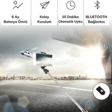 Buffer® Sabitlenebilir Cep Telefon Tutucu  Ayarlanabilir Taşınabilir 3 Ayaklı Tripod Selfie Çubuğu