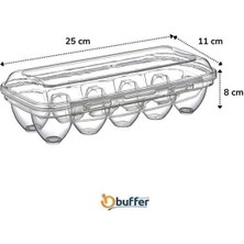 Güllü E Store Buffer® 10 Bölmeli Kilitli Kapaklı Yumurtalık Saklama Kutusu YU110