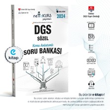 Nettekurs Yayınları Dgs Sözel Konu Anlatımlı Akıllı Soru Bankası E-Kitap