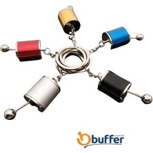 Güllü E Store Buffer® Hareketli Araba Vites Anahtarlık Altı Hız Manuel Vites Dişli Shifter Topuzu Metal Anahtarlık