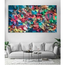 Tosbart Piramit - Kanvas Tablo Salon Oturma Yatak Odası Ofis Antre Cafe Için Duvar Dekoru