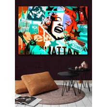 Tosbart Dekoratif Özel Renklendirme Marilyn Monroe Kanvas Tablo