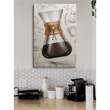 Tosbart Cafe Kahve Büfeler Için Abstract Trend Dekoratif Kanvas Tablo Tablolar