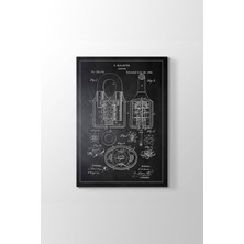 Tosbart Asma Kilit Patent Tablosu (Model 2) - (Ölçüsü 40 X 60 Cm)