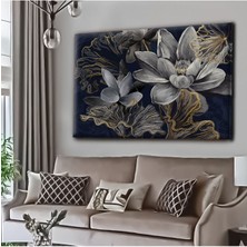 Tosbart Dekoratif Tablonuz Dekoratif Modern Şık Çiçek Kanvas Tablo E18